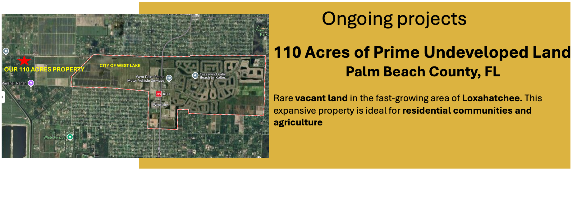 110 Acres Prime Undeveloped Land