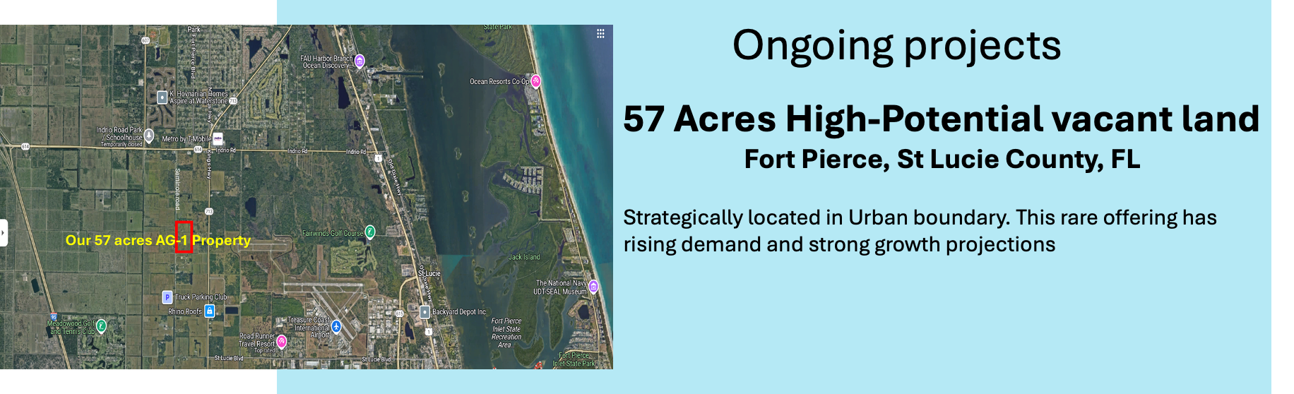 57 Acres High-Potential vacant land